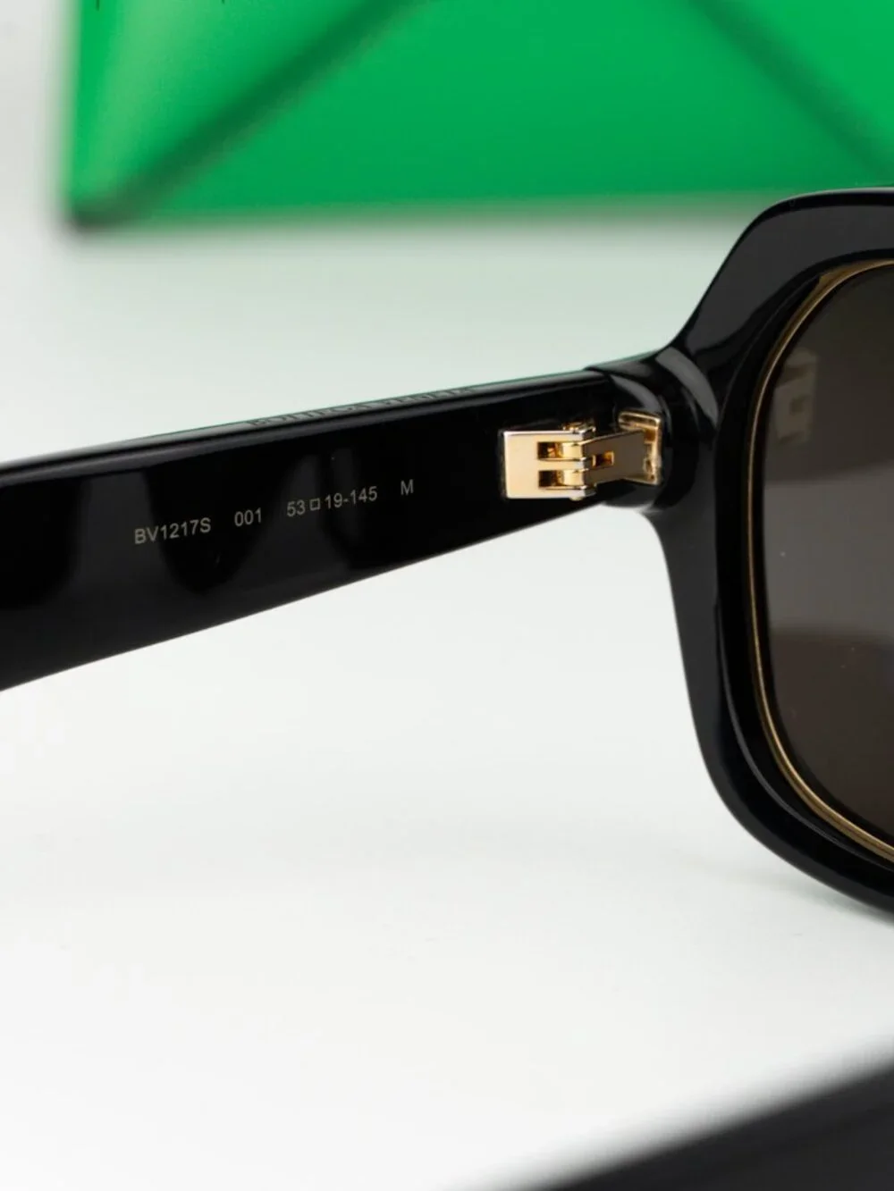Bottega Veneta Men Sunglasses Black Grey Square BV1217S 001 NEW AUTHENTIC